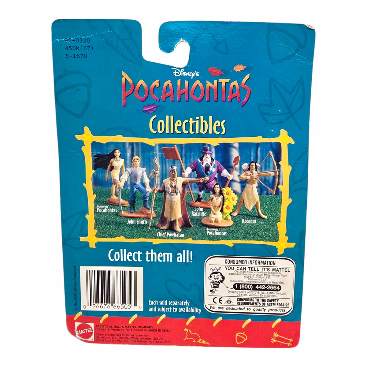 Vintage - Figura Pocahontas - Años 90 John Smith