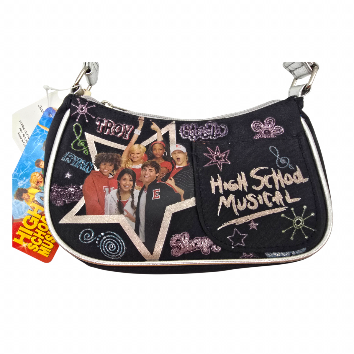 High school musical Vintage años 2000s mini bolso de mano satinada 21x12 cms aprox
