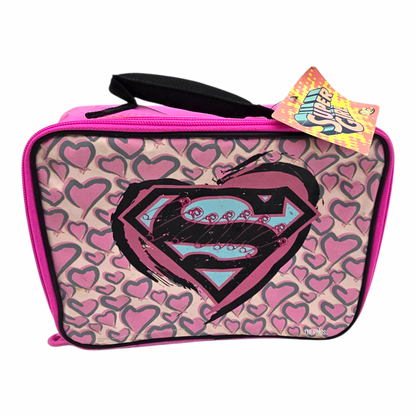 Lonchera vintage Super girl 25x19 cms aprox nueva ligeros detalles de edad