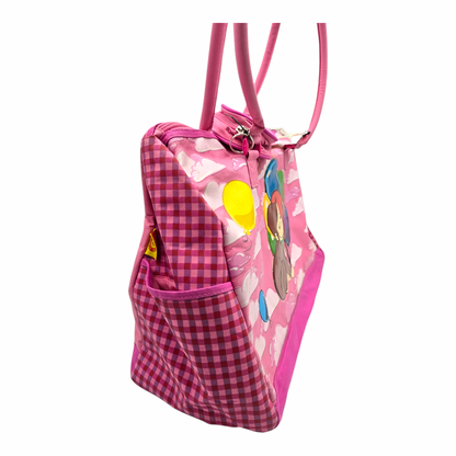 Maleta Duffle bag grande bolso vintage Curious George 50x33 cms aprox rosa