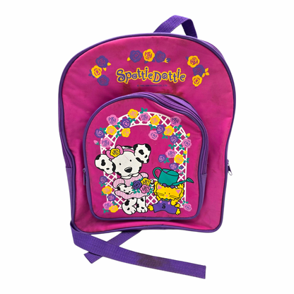 Mochila Backpack Vintage Spottie Dottie Sanrio de flores 36x28 cms aprox - Pre-Loved ❤️/Segunda Mano - Con Detalles Estéticos
