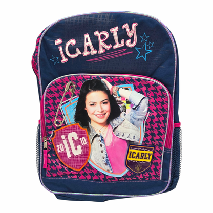Mochila iCarly 40x30 cms aprox azul marino