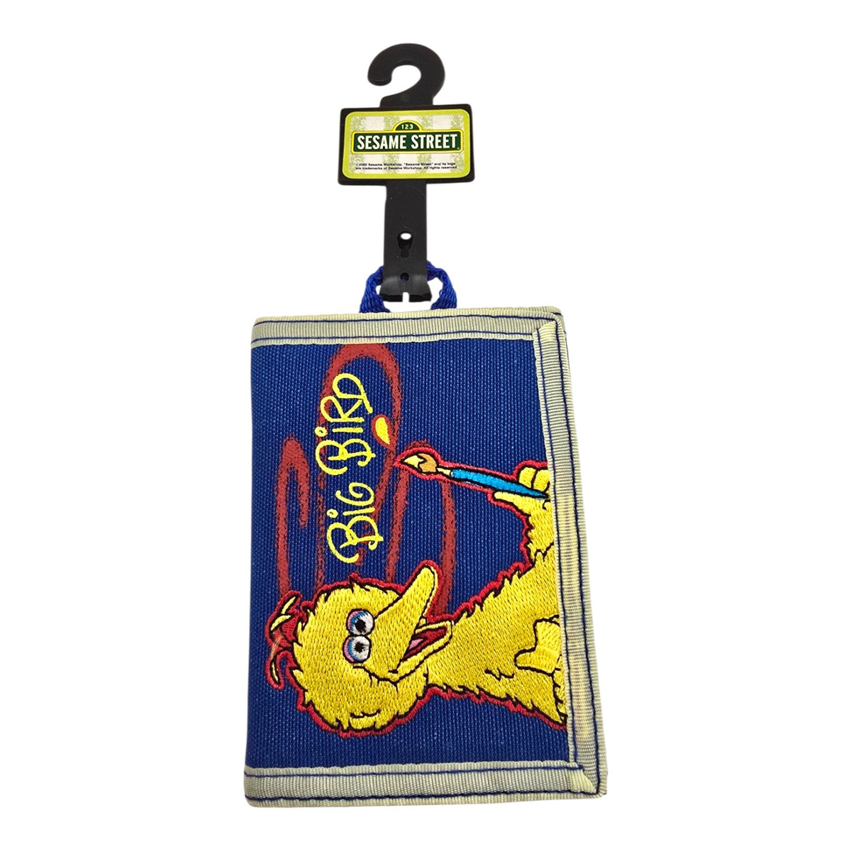 Cartera Monedero Vintage Plaza Sésamo Big Bird Azul
