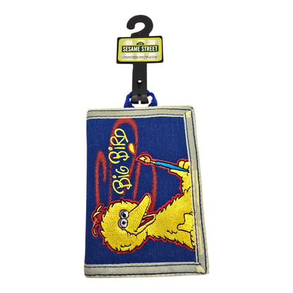 Cartera Monedero Vintage Plaza Sésamo Big Bird Azul