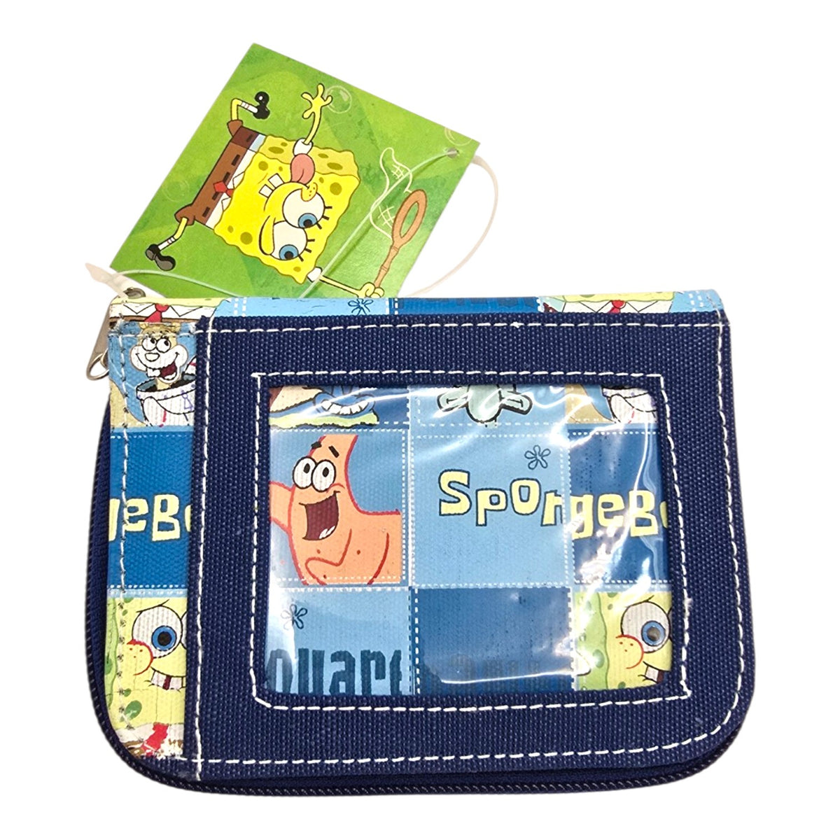 Cartera Monedero Vintage Bob Esponja Personaje Azul