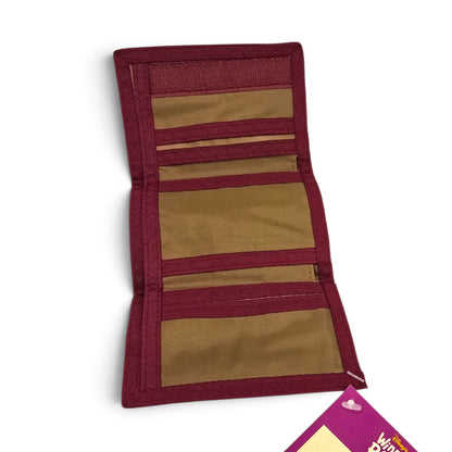 Cartera Monedero Vintage True Pooh Dorado con Guinda Disney