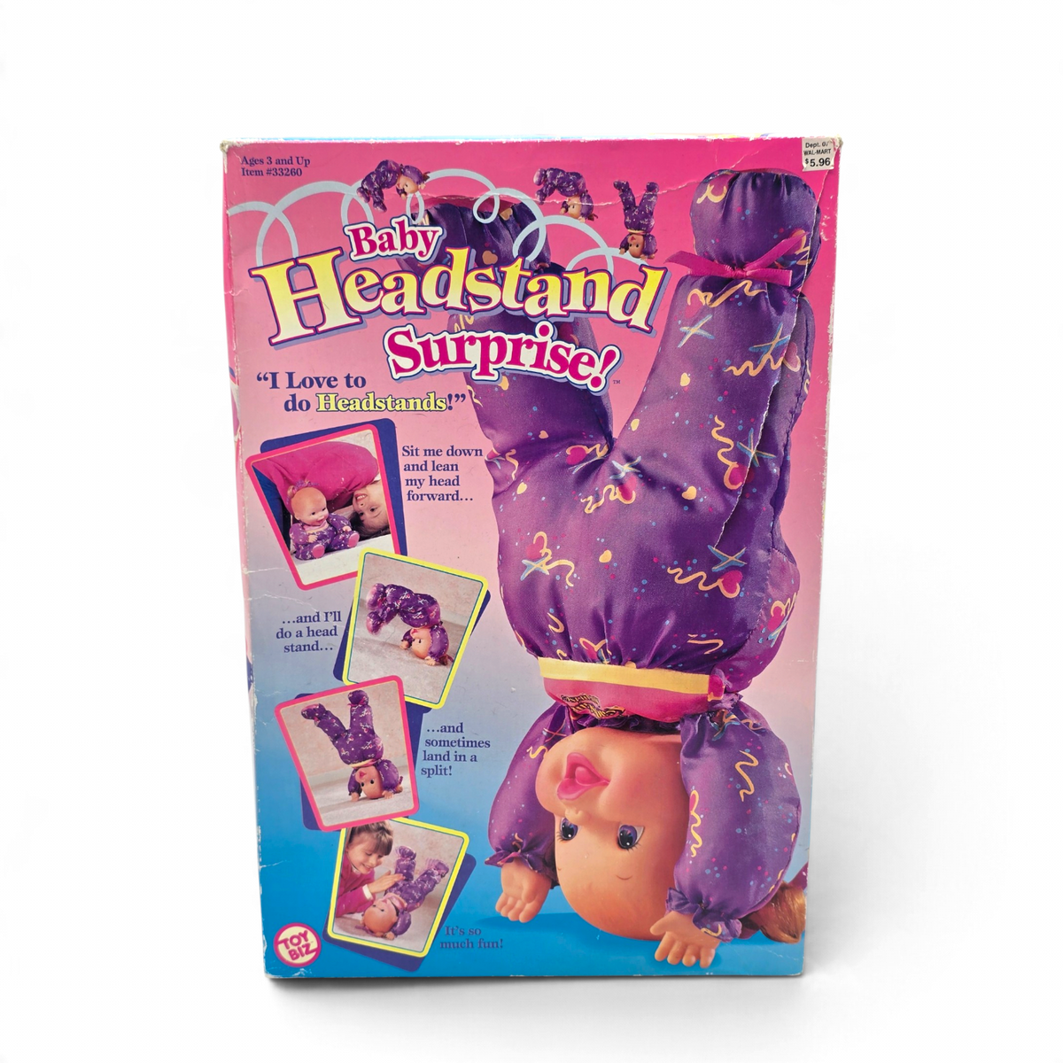 Baby Headstand Surprise (Vanessa de Cabeza) Toy Biz Vintage Nueva 1
