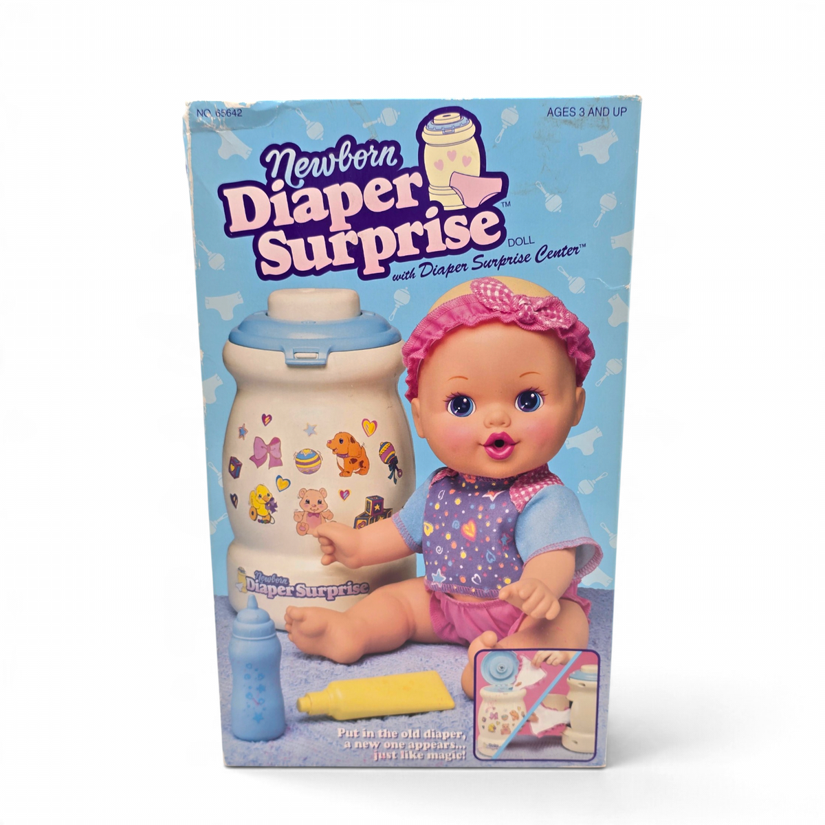 Muñeca Newborn Diaper Surprise Kenner Hasbro 1997 Vintage Nueva