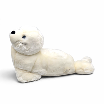 Peluche Foca Arpa Gigante Stars in the Wild Premiere Collection adoptada por Cindy Crawford Vintage año 2000 Nueva Funcionando aprox 38 cms