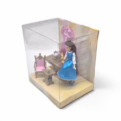 Mini Playset Disney Store Bella (Belle) La Bella y la Bestia con Mini Muñeca aprox 14 cms Nuevo