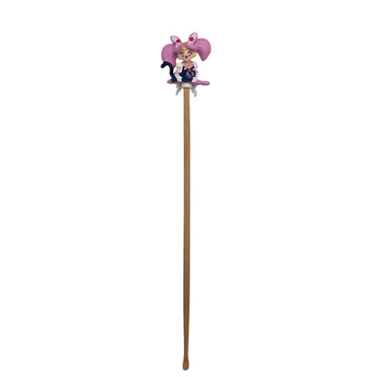 Mimikaki Japonés (Rasca Orejas) Sailor Moon Vintage Nuevo - Palito de Colección con Figura / Agitador 🍸 Chibiusa (Rini)
