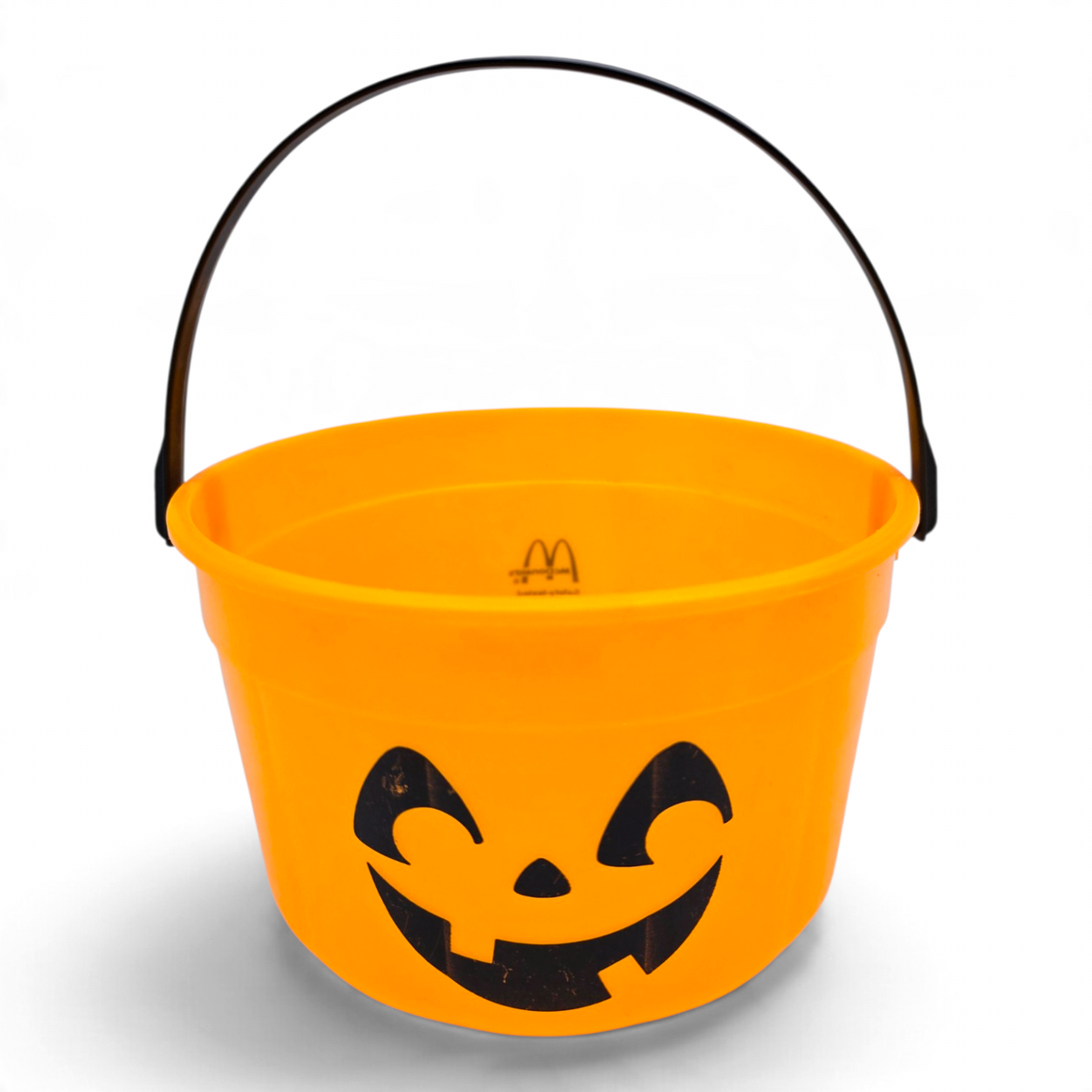 Cubeta McDonald's Happy Meal Vintage 💕 Pre-Loved Segunda Mano Boo Bucket / Pail Calabaza Neón sin Tapa #4