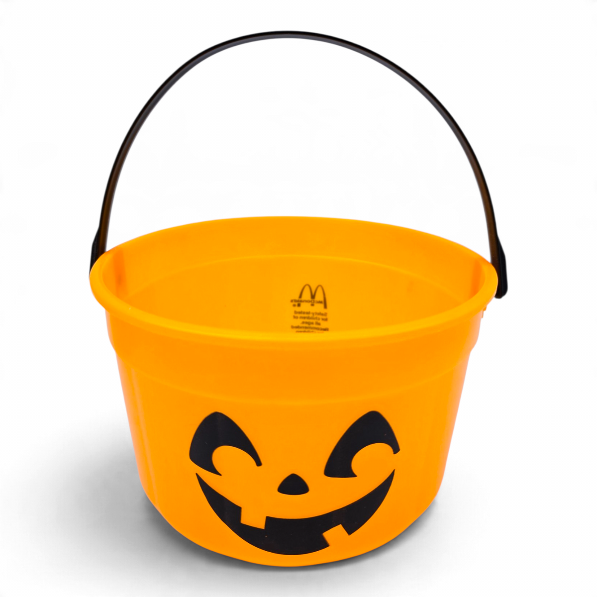 Cubeta McDonald's Happy Meal Vintage 💕 Pre-Loved Segunda Mano Boo Bucket / Pail Calabaza Neón sin Tapa #5