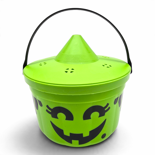 Cubeta McDonald's Happy Meal Vintage 💕 Pre-Loved Segunda Mano Boo Bucket / Pail Bruja Verde con Tapa #10