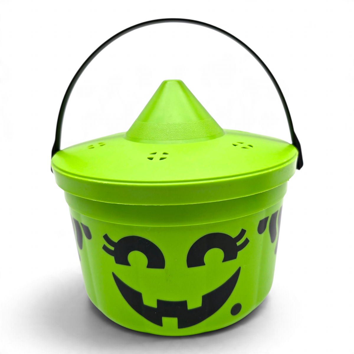 Cubeta McDonald's Happy Meal Vintage 💕 Pre-Loved Segunda Mano Boo Bucket / Pail Bruja Verde con Tapa #11