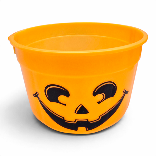 Cubeta McDonald's Happy Meal Vintage 💕 Pre-Loved Segunda Mano Boo Bucket / Pail Calabaza Neón sin Tapa #26