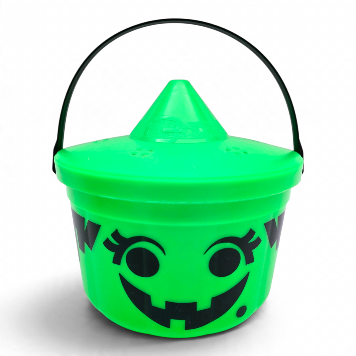 Cubeta McDonald's Happy Meal Vintage 💕 Pre-Loved Segunda Mano Boo Bucket / Pail Bruja Neón con Tapa #41