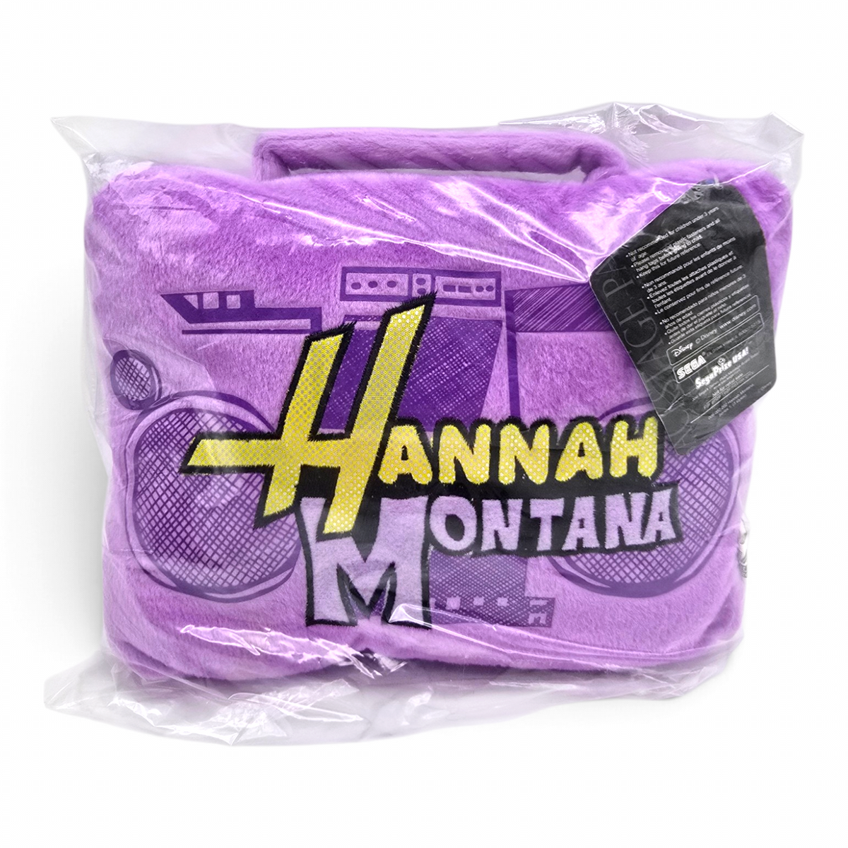 Cojincito de Grabadora Hannah Montana Vintage Nuevo 23x19 cms aprox