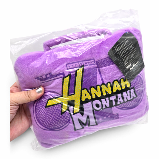 Cojincito de Grabadora Hannah Montana Vintage Nuevo 23x19 cms aprox