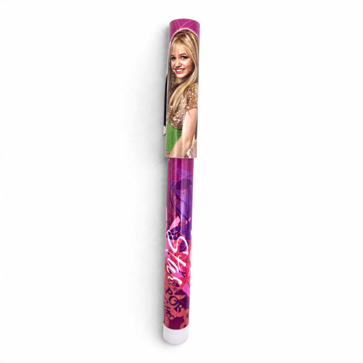 Pluma con Tapa Hannah Montana Vintage Nueva Rosa (podría no pintar por la edad, se le puede cambiar el cartucho)