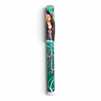 Pluma con Tapa Hannah Montana Vintage Nueva Turquesa (podría no pintar por la edad, se le puede cambiar el cartucho)