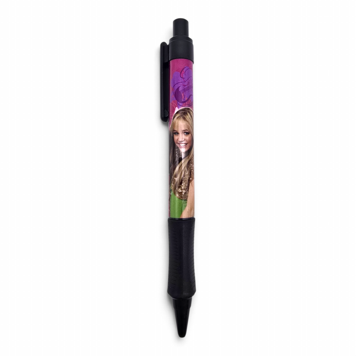 Pluma Hannah Montana Vintage Nueva Rosa (podría no pintar por la edad, se le puede cambiar el cartucho)