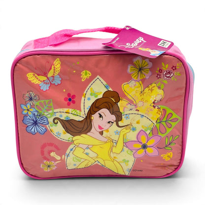 Lonchera Vintage Aislada Térmica Frente de Charol La Bella y la Bestia (Belle) Disney ZAK Designs Nueva 23x20 cms aprox