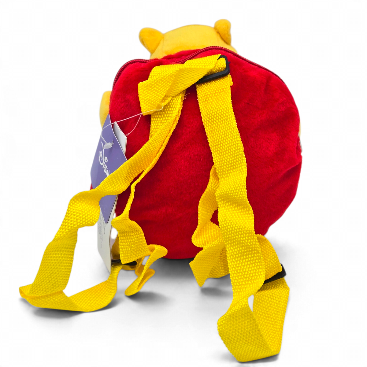 Mini Mochila Backpack Redonda de Peluche con Cierre Winnie Pooh Disney Vintage Nueva 17 cms de diámetro aprox