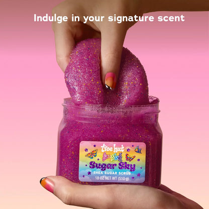 Tree Hut Lisa Frank Body Scrub Sugar sky Guayaba, plátano, Almizcle