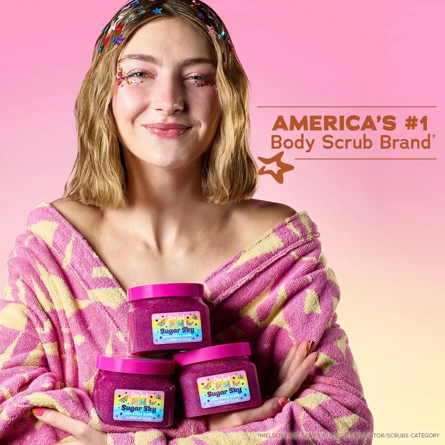 Tree Hut Lisa Frank Body Scrub Sugar sky Guayaba, plátano, Almizcle