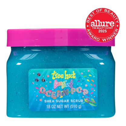 Tree Hut Lisa Frank Body Scrub Ocean Pop Yuzu, sal de Mar, Coco