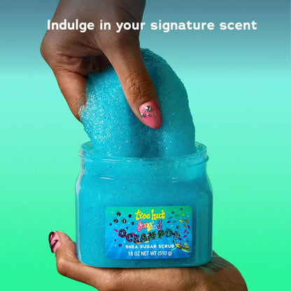 Tree Hut Lisa Frank Body Scrub Ocean Pop Yuzu, sal de Mar, Coco