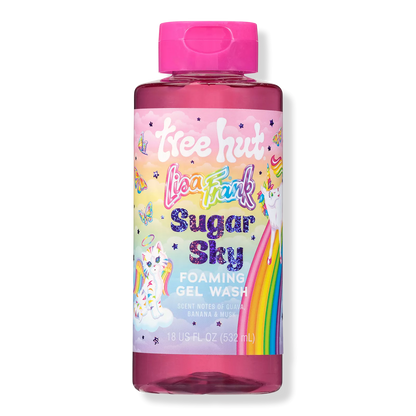 Tree Hut Lisa Frank Body wash Sugar sky Guayaba, plátano, Almizcle
