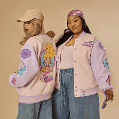 ⚠️PREVENTA IMPORTACIÓN Canadá Cakeworthy Polly Pocket Chamarra estilo varsity vintage Se enviará aprox 15-20 días habiles después de su compra (oversize)