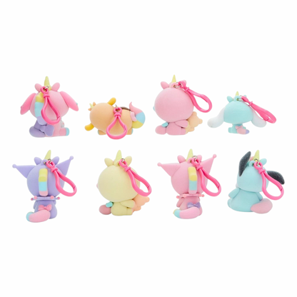 Hot Topic Hello Kitty and Friends llaveros terciopelo Unicornio Blind Box / Bag - Bolsa Sorpresa Aleatoria 1 pz