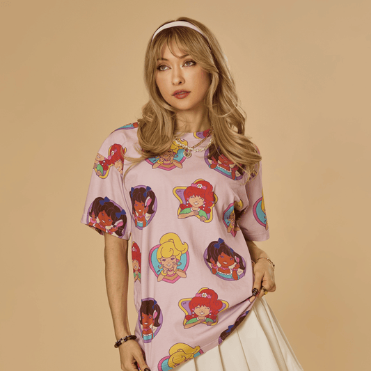 ⚠️PREVENTA IMPORTACIÓN Canadá Cakeworthy Polly Pocket Playera all over print Se enviará aprox 15-20 días habiles después de su compra (a talla true to size)