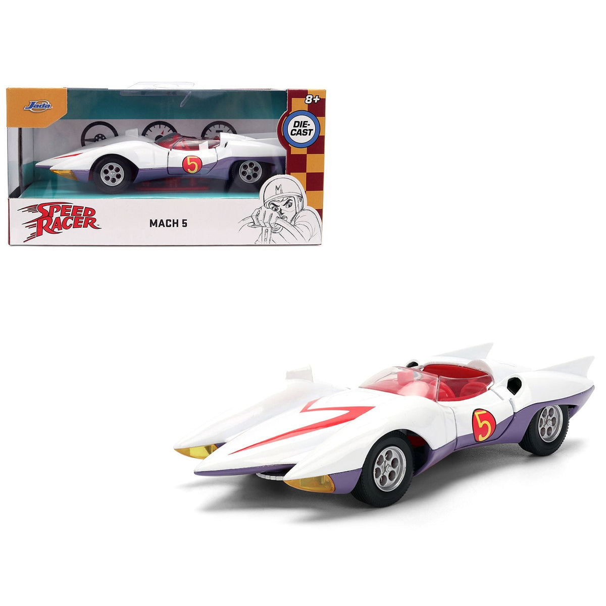 Jada Diecast Escala 1:32 Mach 5 Speed Racer