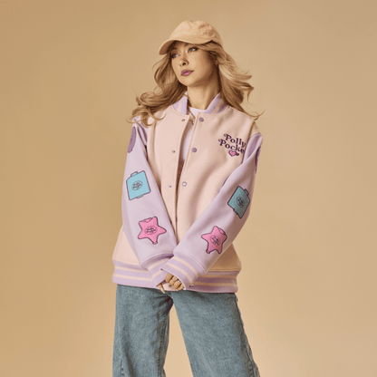 ⚠️PREVENTA IMPORTACIÓN Canadá Cakeworthy Polly Pocket Chamarra estilo varsity vintage Se enviará aprox 15-20 días habiles después de su compra (oversize)