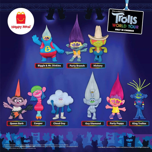 McDonald's Happy Meal Trolls World Tour Año 2020