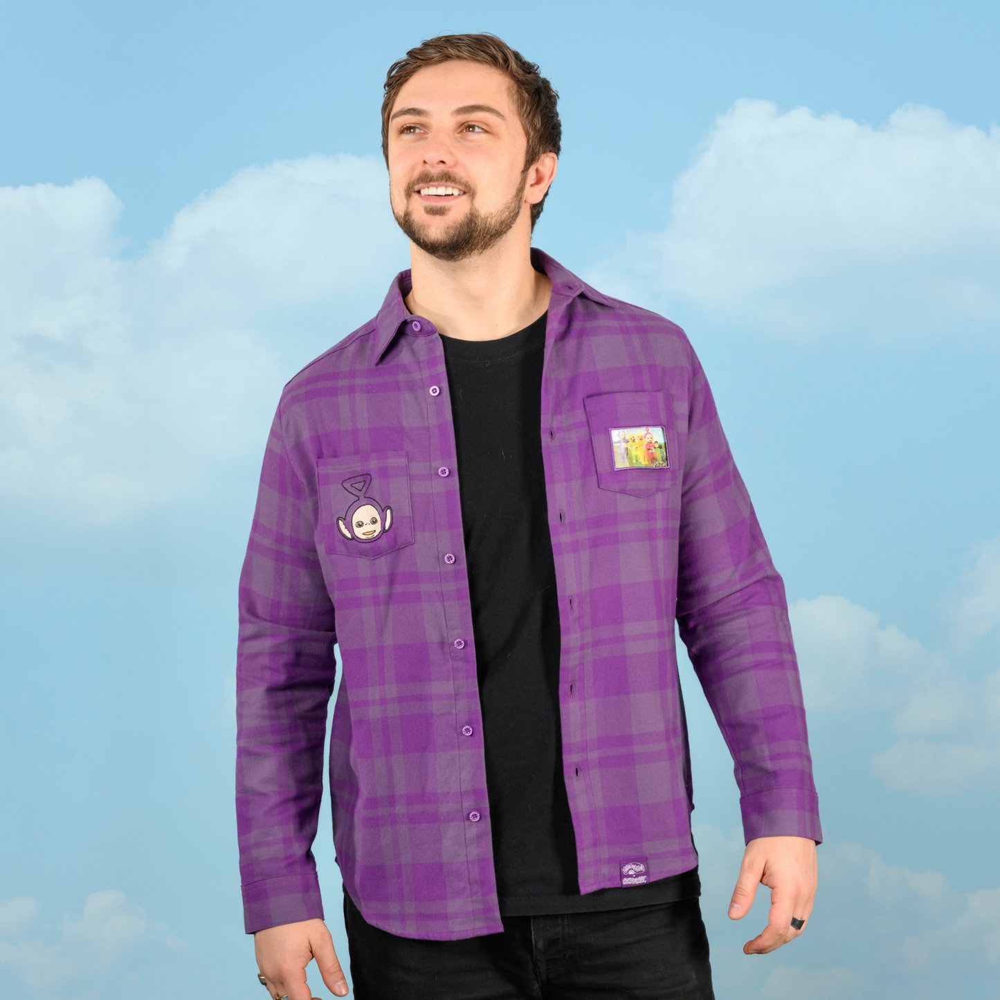 Camisa de franela unisex Teletubbies x Cakeworthy