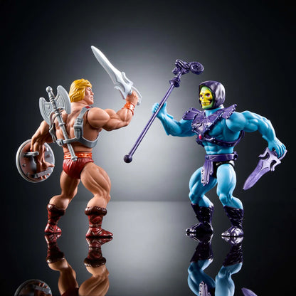 Masters Of The Universe Origins Paquete Retro de 80 aniversario Mattel Skeletor y He-Man