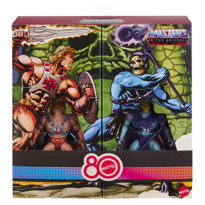 Masters Of The Universe Origins Paquete Retro de 80 aniversario Mattel Skeletor y He-Man