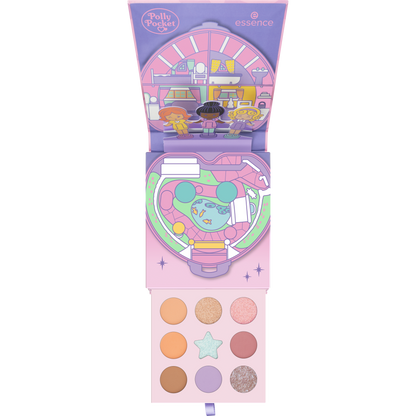 Polly Pocket Essence make up Paleta pequeña de Sombras medidas aprox 10x10 cms de bolsillo