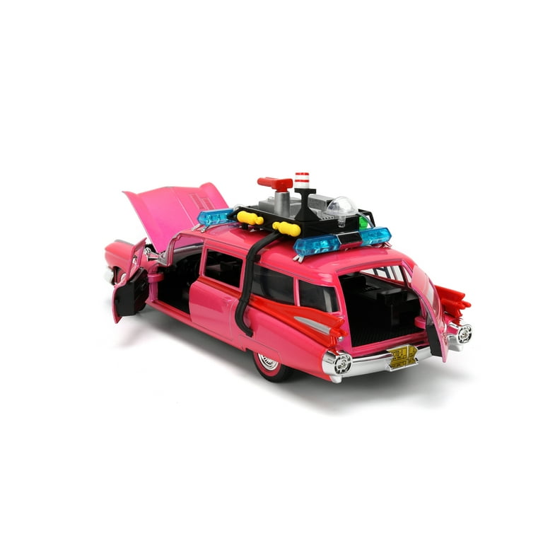 Jada Diecast Escala 1:24 Ecto-1 Rosa Cazafantasmas