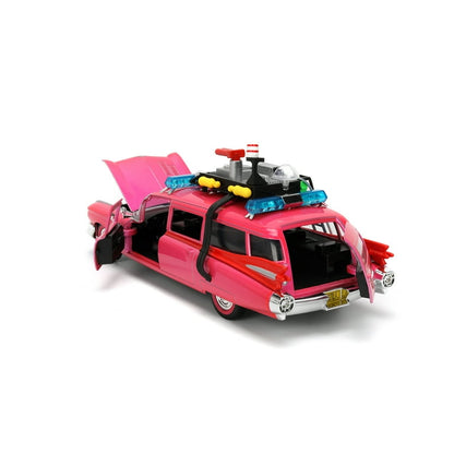 Jada Diecast Escala 1:24 Ecto-1 Rosa Cazafantasmas