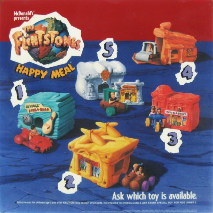 McDonald's Happy Meal Flintstones Picapiedra año 1993
