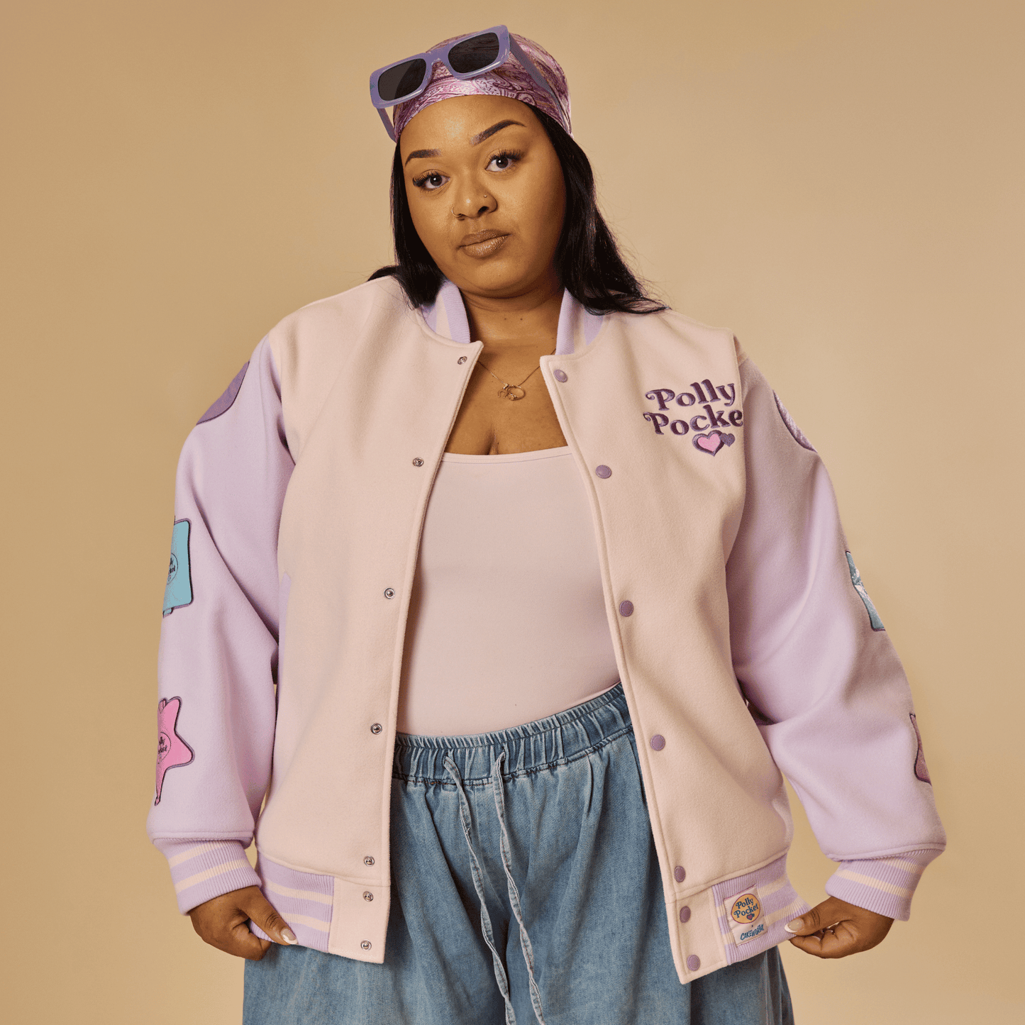 ⚠️PREVENTA IMPORTACIÓN Canadá Cakeworthy Polly Pocket Chamarra estilo varsity vintage Se enviará aprox 15-20 días habiles después de su compra (oversize)