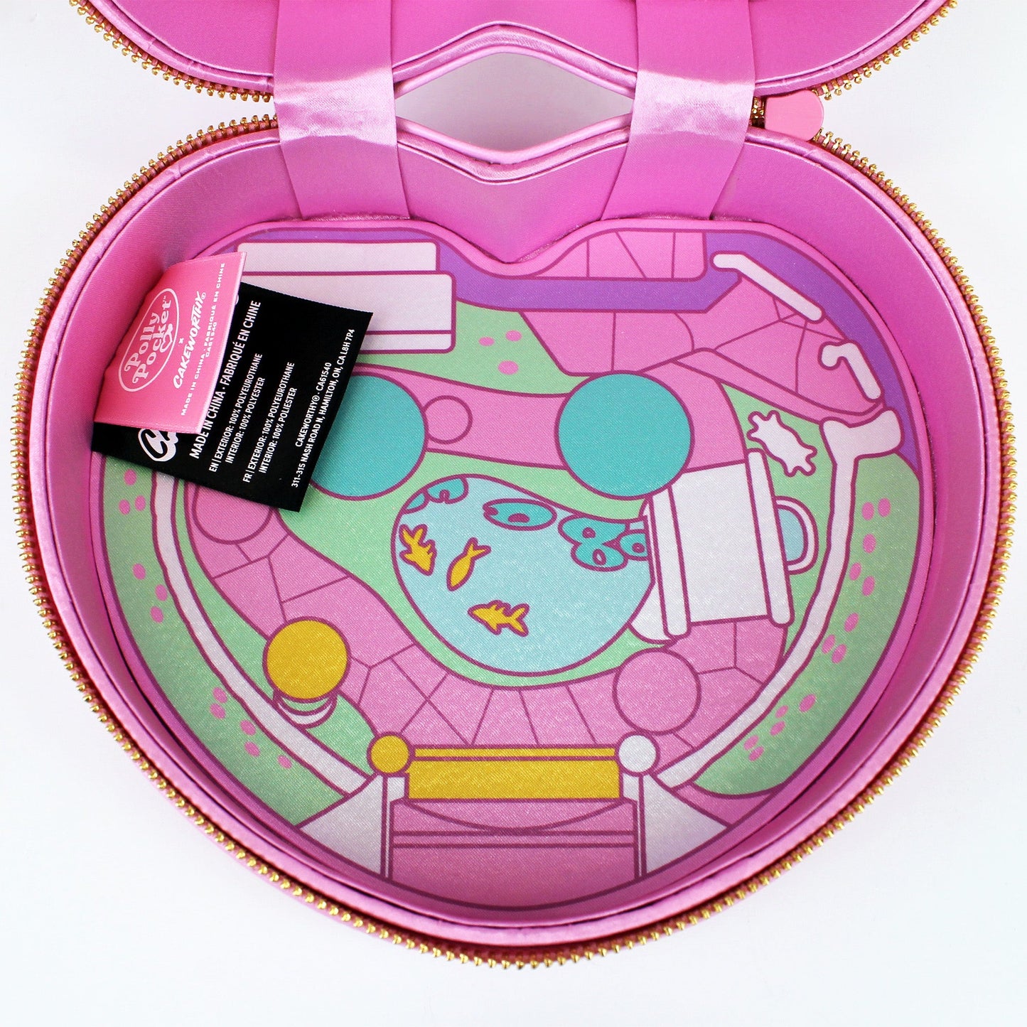 Cosmetiquera Corazón Polly Pocket x Cakeworthy ENVÍO GRATIS