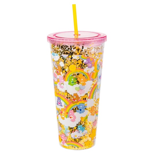 Care bears Vaso Tumbler acrílico con Popote
