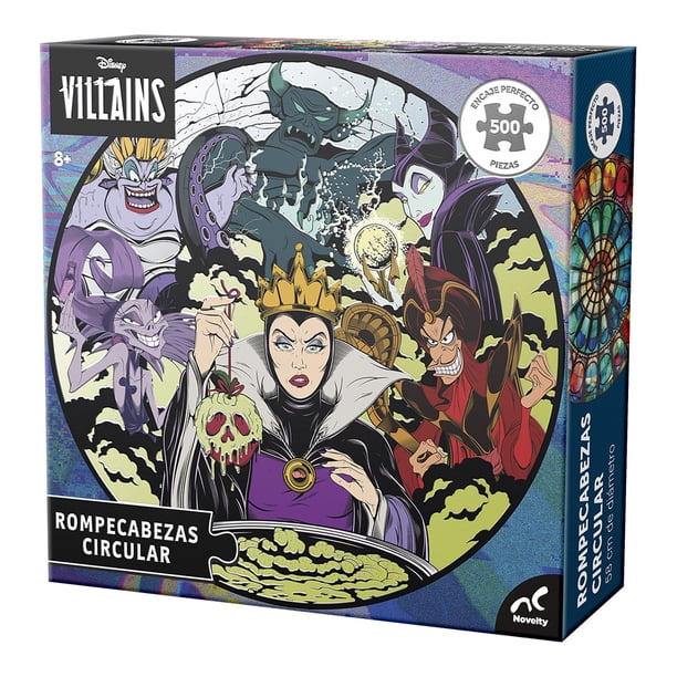 Rompecabezas Disney Villanos Redondo - 500 Piezas
